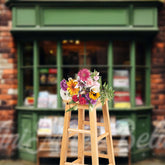 Aperturee - Brick Wall Newsstand Birthday Cake Smash Backdrop